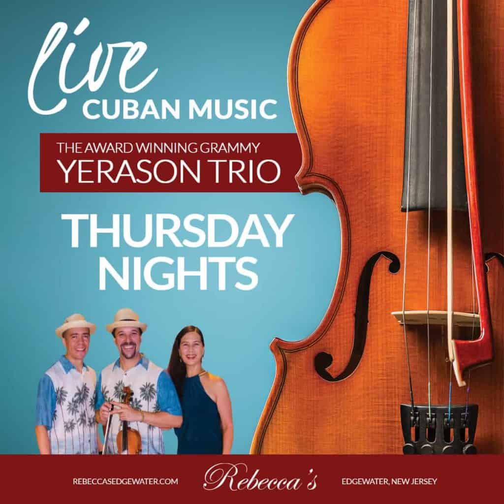 Yerason Orquesta Live every Thursday at Rebecca's!